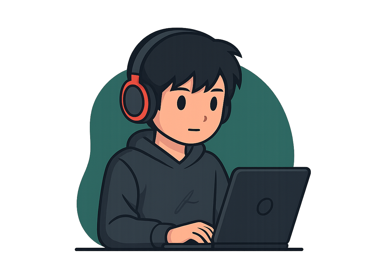 Persona gestionando información desde una computadora